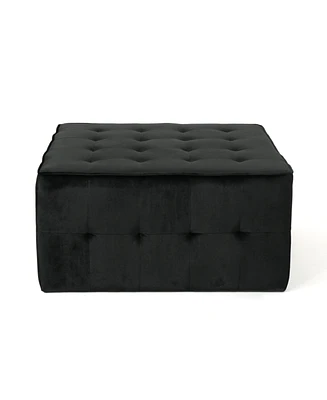 Simplie Fun Oversized Tufted Velvet Ottoman for Comfort & Style