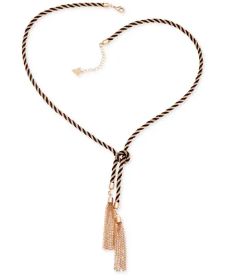 Guess Two-Tone Knotted Tassle Necklace - Two