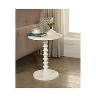 Simplie Fun Acton Side Table in White