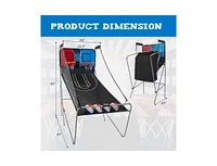 Slickblue Dual Shot Basketball Arcade Game with 8 Game Modes and 4 Balls