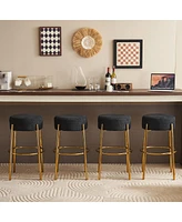 Streamdale Furniture Set of 2 Contemporary 30" High Bar Stools