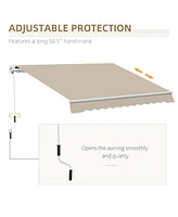 Multi-Surface Adjustable Patio Awning for Sun Protection