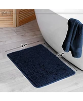 Zulay Kitchen Soft Shaggy Bathroom Rug - Ultra Absorbent Bath Mats for Non Slip Carpet