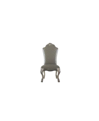 Simplie Fun Dresden Side Chair (Set of 2), Vintage Bone White & Pu