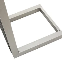 Sleek Aluminum C-Shape Side Table for Modern Outdoor Spaces