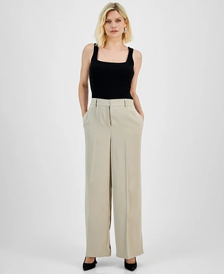 I.n.c. International Concepts Petite High-Rise Wide-Leg Pants, Created for Macy's