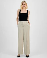 I.n.c. International Concepts Petite High-Rise Wide-Leg Pants, Created for Macy's