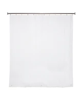 Kenney Medium Weight Peva Shower Curtain Liner and Beaded Roller Ring Set