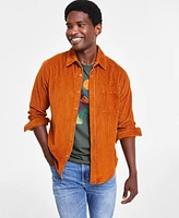 Sun + Stone Men's Long Sleeve Button-Front Corduroy Shirt, Created for Macy's