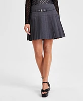 Bar Iii Women's Pleated Mini Skirt, Created for Macy's