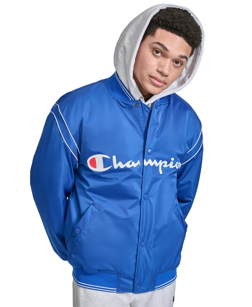 Champion Men's Varsity Logo Bomber Jacket