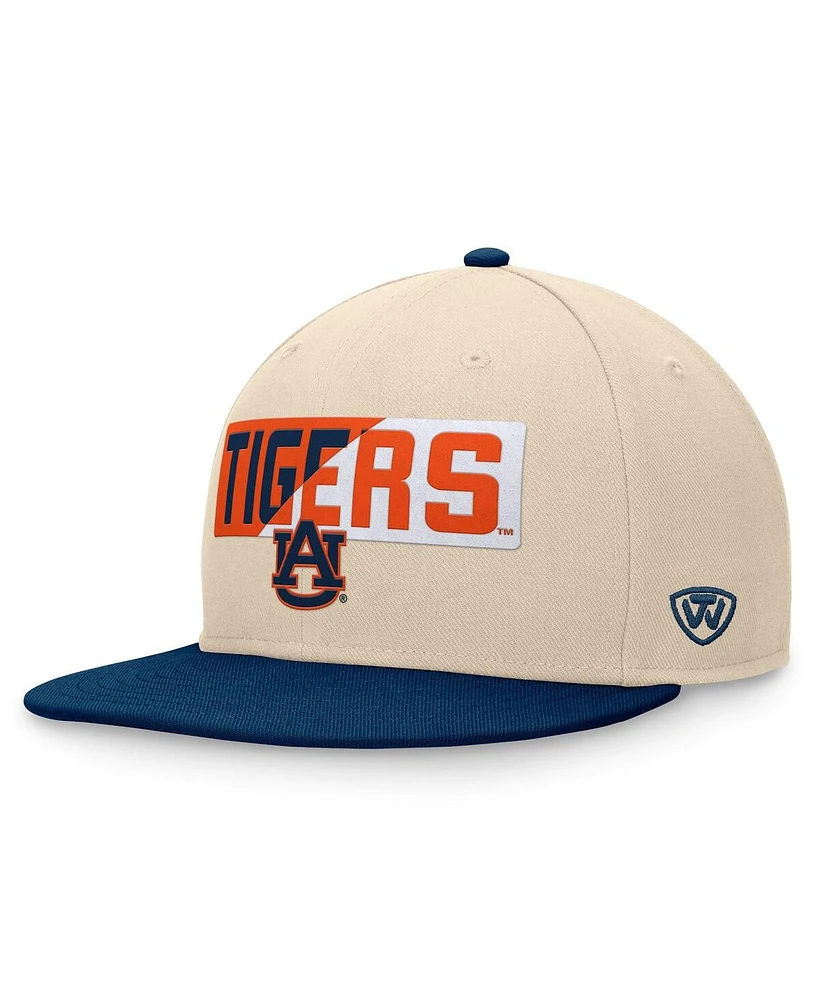 Top of the World Men's Khaki Auburn Tigers Goalaso Snapback Hat