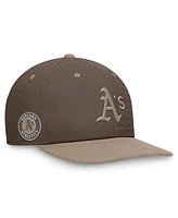 Nike Men's Brown Oakland Athletics Statement Ironstone Pro Performance Snapback Hat