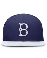 Nike Men's Royal/White Brooklyn Dodgers Rewind Cooperstown True Performance Fitted Hat