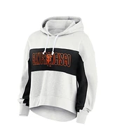 Fanatics Women's Oatmeal San Francisco Giants Up for It Fleece Pullover Hoodie