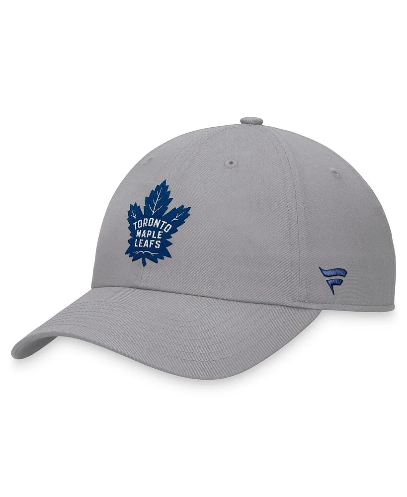 Fanatics Men's Gray Toronto Maple Leafs Extra Time Adjustable Hat