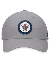 Fanatics Men's Gray Winnipeg Jets Extra Time Adjustable Hat