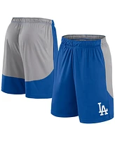 Fanatics Men's Royal/Gray Los Angeles Dodgers Go Hard Shorts