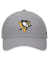 Fanatics Men's Gray Pittsburgh Penguins Extra Time Adjustable Hat