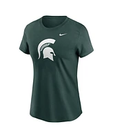 Nike Women's Green Michigan State Spartans Primetime Evergreen Logo T-Shirt