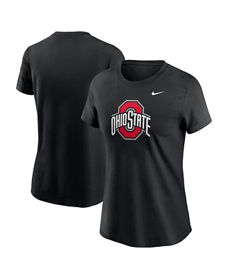 Nike Women's Black Ohio State Buckeyes Primetime Evergreen Logo T-Shirt