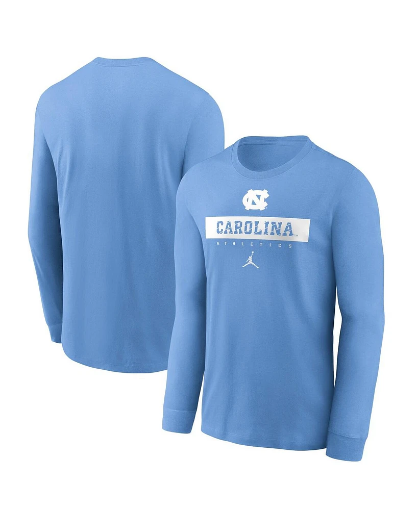 Jordan Men's North Carolina Tar Heels 2024 Sideline Legend Performance Long Sleeve T-Shirt