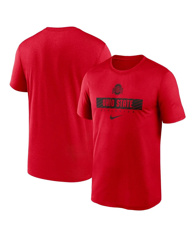 Nike Men's Scarlet Ohio State Buckeyes 2024 Sideline Legend Performance T-Shirt