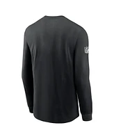 Nike Men's Black New York Jets Sideline Performance Long Sleeve T-Shirt