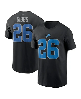 Nike Men's Jahmyr Gibbs Detroit Lions Name Number T-Shirt