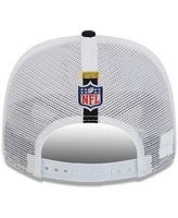 New Era Men's White/Black Pittsburgh Steelers 2024 Nfl Training Camp 9SEVENTY Trucker Hat