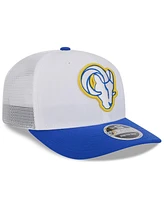 New Era Men's White/Royal Los Angeles Rams 2024 Nfl Training Camp 9SEVENTY Trucker Hat