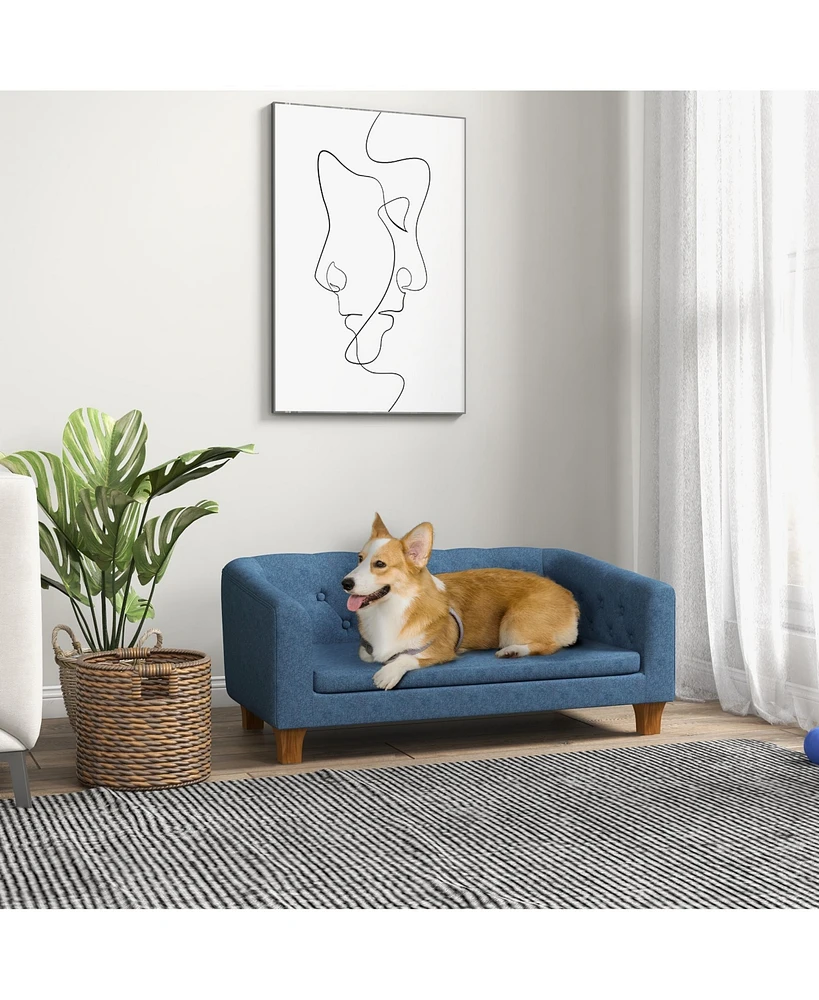 Simplie Fun Premium Pet Sofa Ultimate Comfort and Security for Medium-Sized Dogs