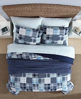 Nautica Mason Patchwork 3 Piece Comforter Set, King