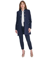 Tommy Hilfiger Women's Band-Collar Open-Front Jacket