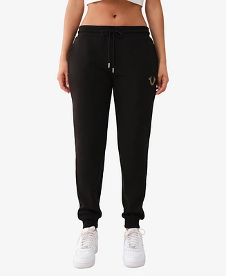 True Religion Women's Crystal Classic Jogger