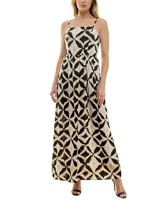 As U Wish Juniors' Square-Neck Sleeveless Maxi Dress