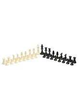 We Games Weighted Plastic Staunton Chess Pieces, 3.75 in King