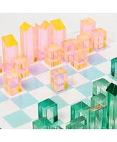 Sunnylife Lucite Ombre Chess & Checkers