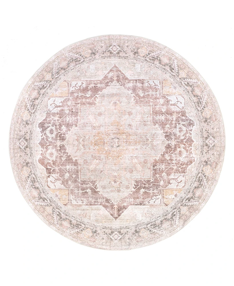 Nuloom Aurora Rosa 6'x6' Round Area Rug