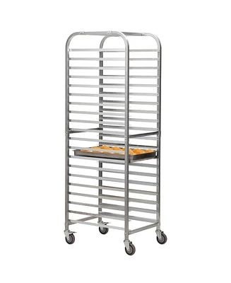 Simplie Fun Sturdy 20-Tier Metal Pan Rack with 13 lbs Capacity for Kitchens and Bakeries