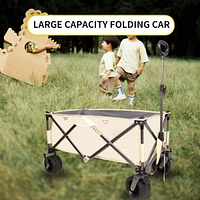 Heavy-Duty Collapsible Utility Wagon Compact, Spacious, Unstoppable Adventure Companion