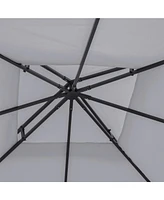 9.84' x 9.84' Two-Tier Replacement Gazebo Canopy with Uv and Water Resistance