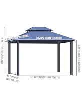 Modern Aluminum-Framed Gazebo for Outdoor Serenity and Protection