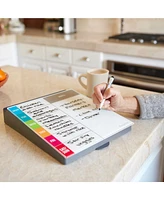 Dry-Erase Glass Board Memo Station