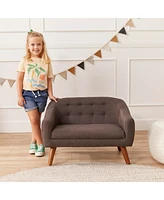 ECR4Kids Willa Loveseat, Raisin