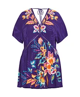 City Chic Women's Island Breeze Kaftan Dress