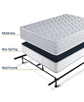 Clara Clark Heavy Duty Lag Adjustable Steel Bed Base With Center Support