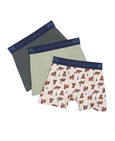 Bearpaw Toddler Boys 3-Pack Microfiber Boxer Briefs