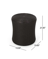 Weather-Resistant Outdoor Side Table Blending Style, Stability, and Function