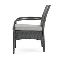 Streamdale Furniture Cozy Cordoba Brown Pe Rattan Chat Set Style and Relaxation All Year